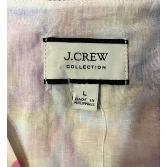 J.Crew Collection Ratti Floral Wrap Blouse Womens L AW532 NWT Cotton Ruffle Top - Picture 6 of 16